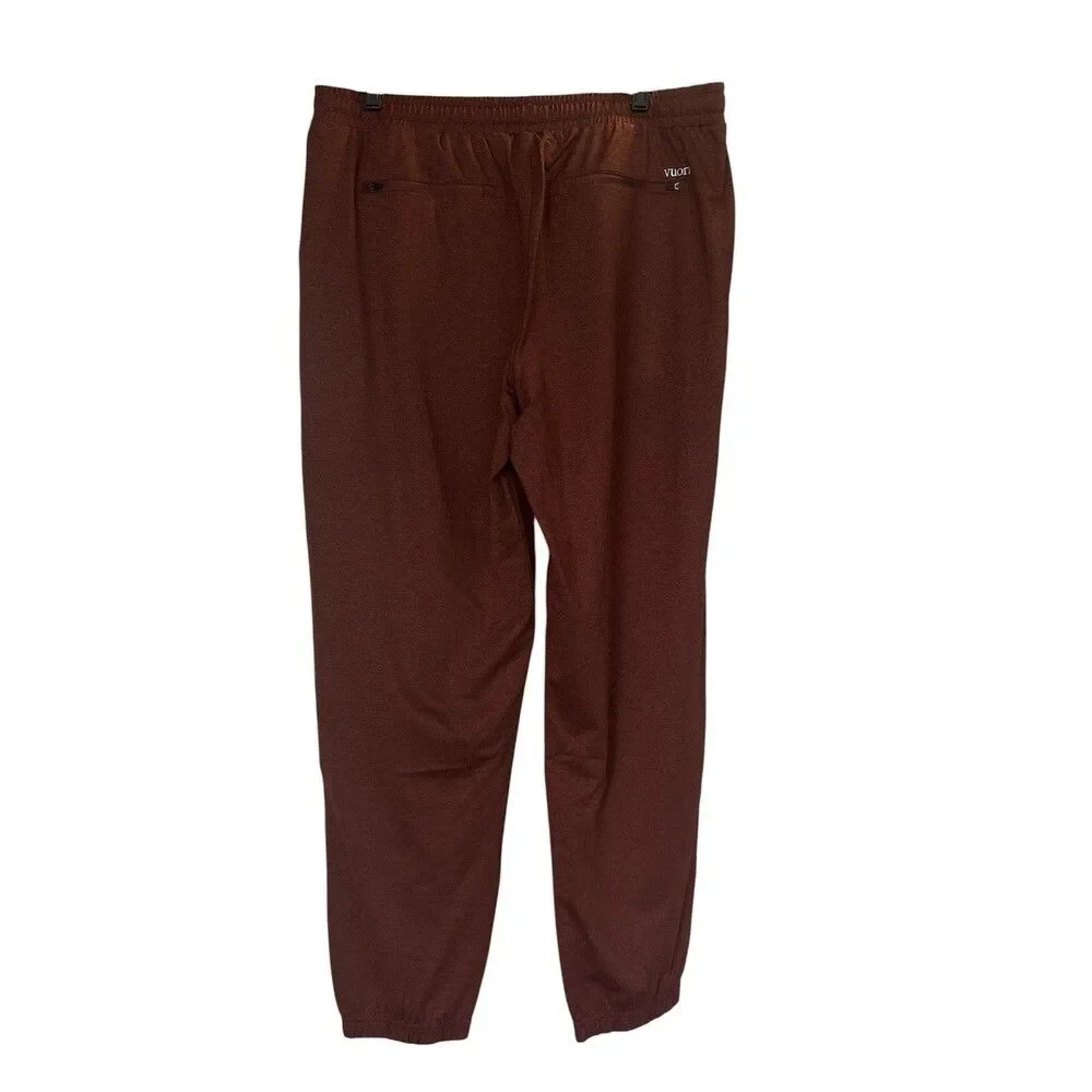 Vuori Men’s Sunday Performance Jogger Sweatpant Medium - Burnt Sienna Brown New